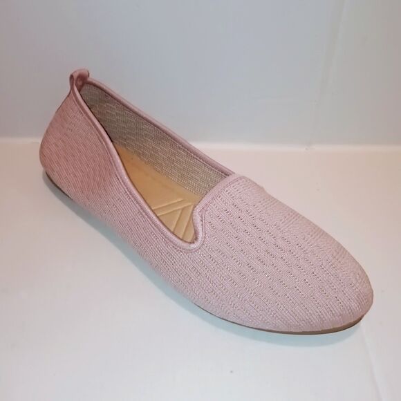 Sobeyo Sweater Soft Ballet Flats-Size 10-Pink-Breathable-Soft Foldable Sole - Picture 1 of 8